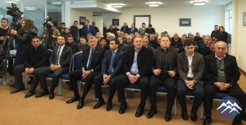 Gürcüstanın Marneuli şəhərində 20 Yanvar faciəsi qurbanlarının xatirəsi anılıb