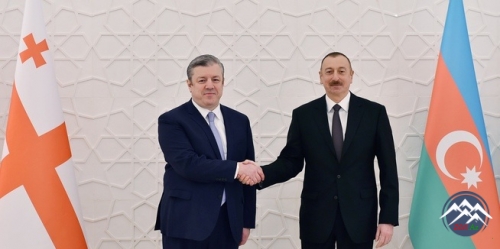 İlham Əliyev Gürcüstanın Baş naziri ilə görüşüb
