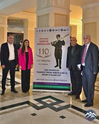 AMEA-da USTAD AŞIQ HÜSEYN SARAÇLInın 110 illik YUBİLEYİnə həsr olunan BEYNƏLXALQ ELMİ KONFRANS KEÇİRİLİB